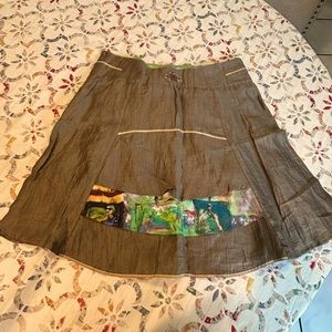 Aventures des toiles mini skirt light brown size 40